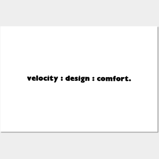 Velocity : Design : Comfort. Vintage Design Posters and Art